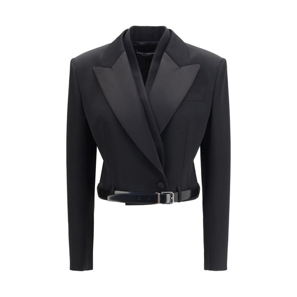 Dolce & Gabbana Black Wool Oves Aries Jacket