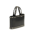 Valentino Garavani Black Calf Leather Bos Taurus Handbag