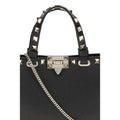 Valentino Garavani Black Calf Leather Bos Taurus Handbag