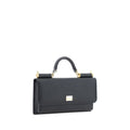 Dolce & Gabbana Black Calf Leather Bos Taurus Shoulder Bag