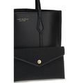 Tory Burch Black Calf Leather Bos Taurus Handbag