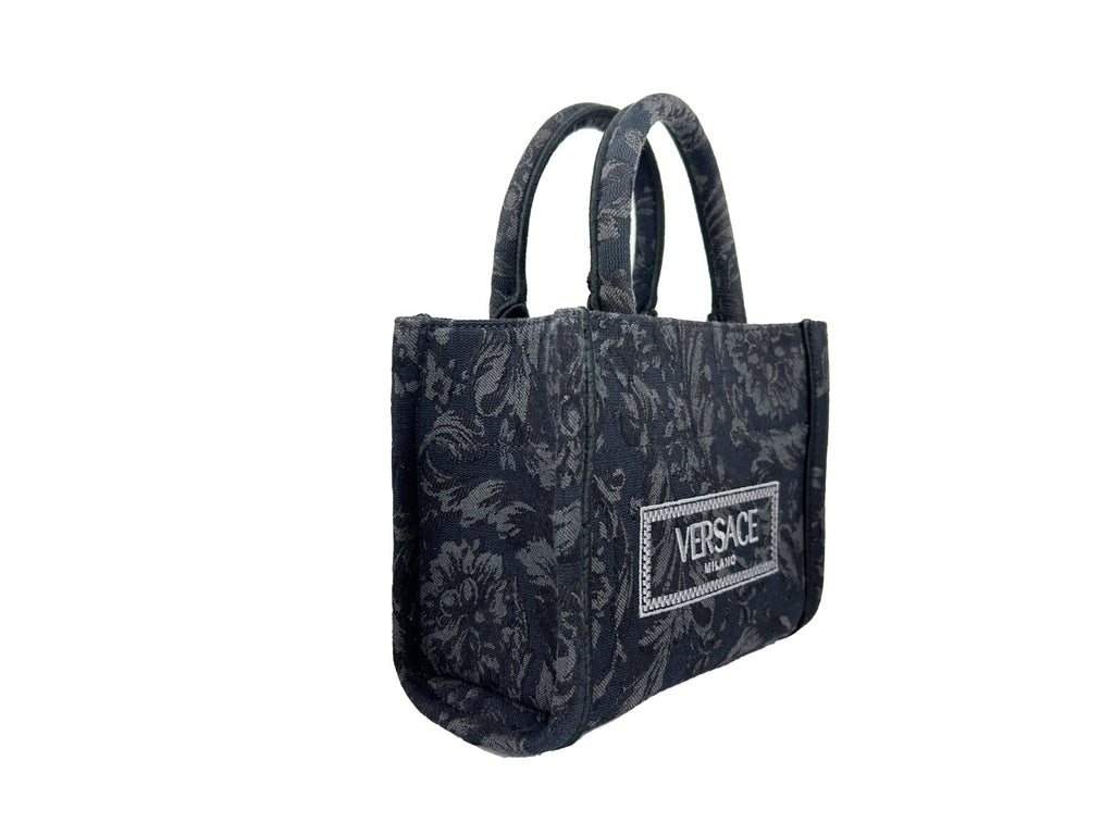 Versace Women'S 'Extra Small Athena' Shopping Bag Black