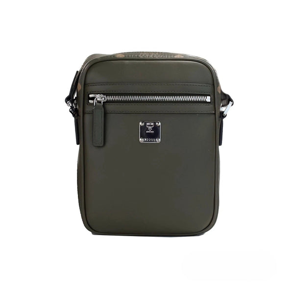 MCM Visetos Leather Camera Crossbody Bag