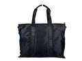 Versace Black Nylon Fabric La Medusa Shoulder Tote Bag