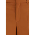 Chloé Orange Cotton Flared Pants