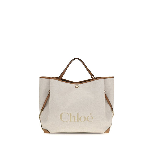 Chloé Beige Cotton Shoulder Bag