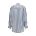 Gucci Blue Silk Shirt