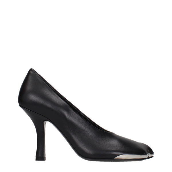 Burberry Black Leather High Heel Pumps