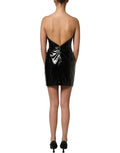 Dolce & Gabbana Black Patent Leather Corset Style Mini Dress