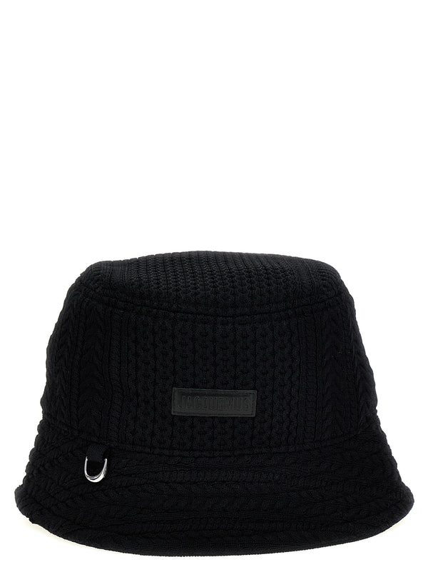 Jacquemus Black Viscose Bucket Hat