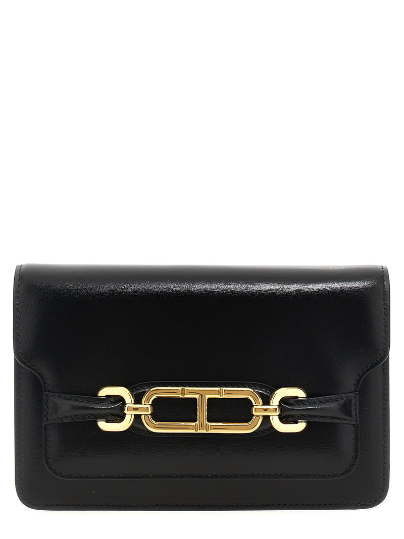 Tom Ford Black Leather Crossbody Bag