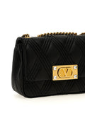 Valentino Garavani Black Lamb Leather Shoulder Bag