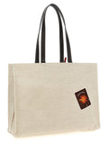 Ferragamo Beige Fabric Tote Bag