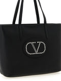 Valentino Garavani Black Calfskin Tote Bag