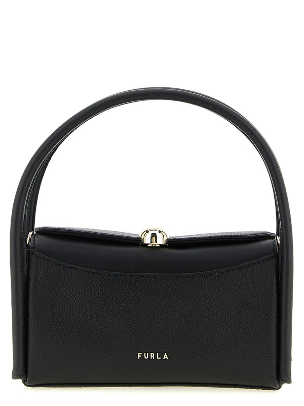 Furla Black Calfskin Handbag