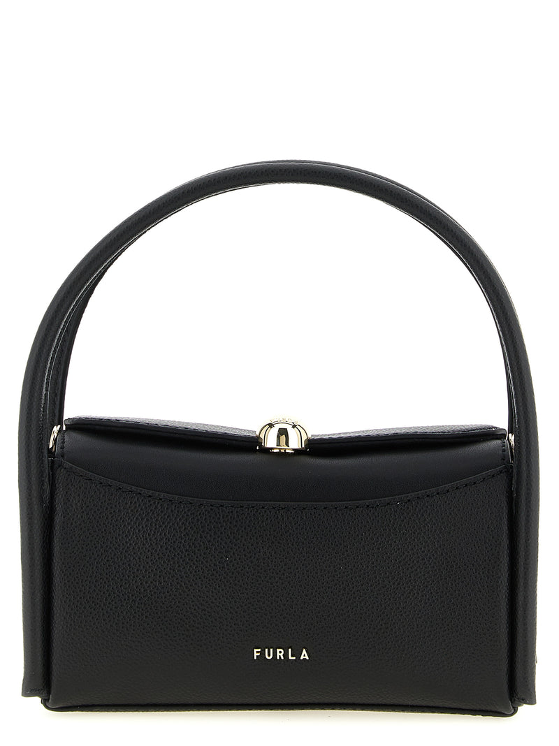 Furla Black Calfskin Handbag