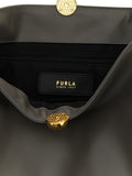 Furla Gray Calfskin Shoulder Bag