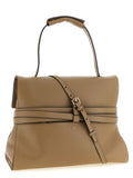 Moschino Beige Napa Leather / Calf Bos Taurus Shoulder Bag