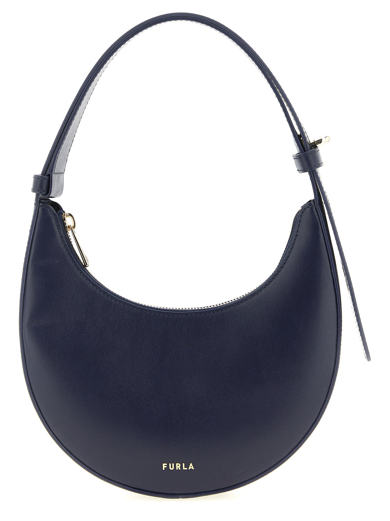 Furla Blue Calfskin Shoulder Bag