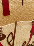 Christian Louboutin Beige Raffia Handbag