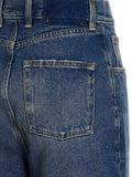 Golden Goose Blue Cotton Straight-Leg Jeans