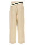 Fendi Beige Wool Casual Pants