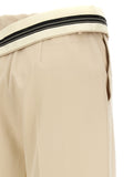 Fendi Beige Wool Casual Pants