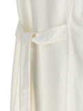 Max Mara White Flax Sleeveless Jacket