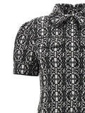 Max Mara Bicolor Polyester Short Dress