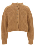 Max Mara Beige Wool Cardigan