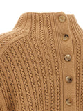 Max Mara Beige Wool Cardigan