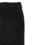 Balenciaga Black Cotton Midi Skirt