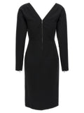 Fendi Black Viscose Midi Dress