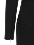 Fendi Black Viscose Midi Dress