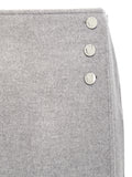 Tory Burch Gray Wool Long Skirt