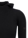 Fendi Black Wool Short Dress