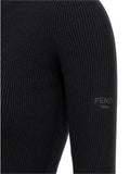 Fendi Black Wool Short Dress