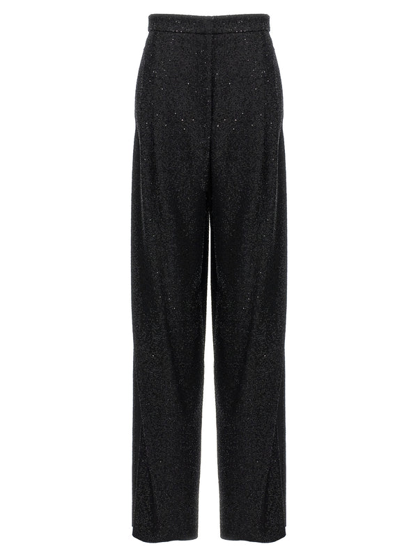 Max Mara Black Viscose Dress Pants