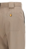 Max Mara Beige Cotton Casual Pants