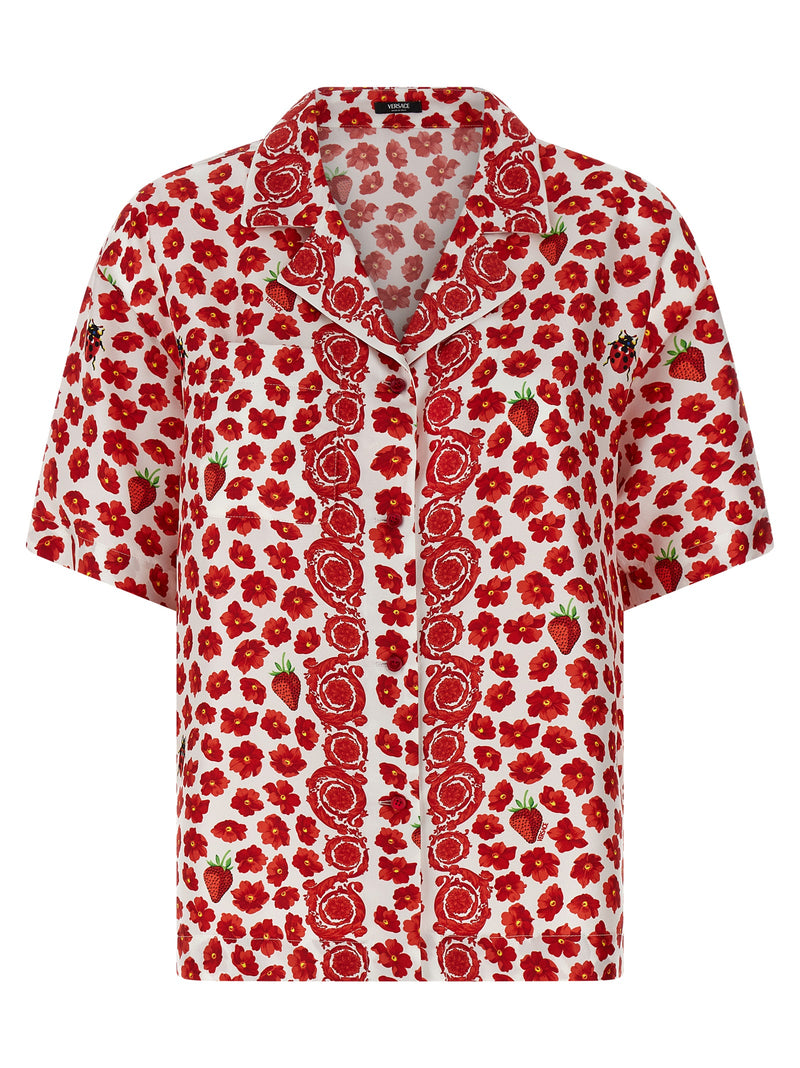 Versace Multicolor Silk Blouse