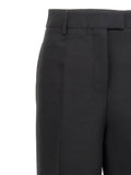 Ferragamo Black Viscose Dress Pants