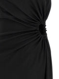 Max Mara Black Virgin Wool Long Dress