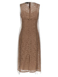 Fendi Beige Cotton Midi Dress
