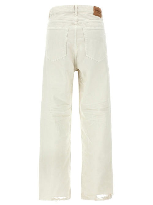 Balenciaga White Cotton Jeans Denim