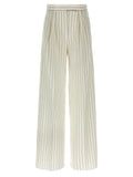 Max Mara White Cotton Casual Pants