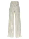 Max Mara White Cotton Casual Pants