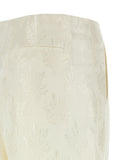Fendi White Silk Casual Pants