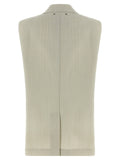Golden Goose Beige Virgin Wool Sleeveless Jacket