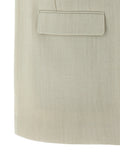 Golden Goose Beige Virgin Wool Sleeveless Jacket