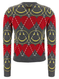 Moschino Multicolor Wool Cardigan